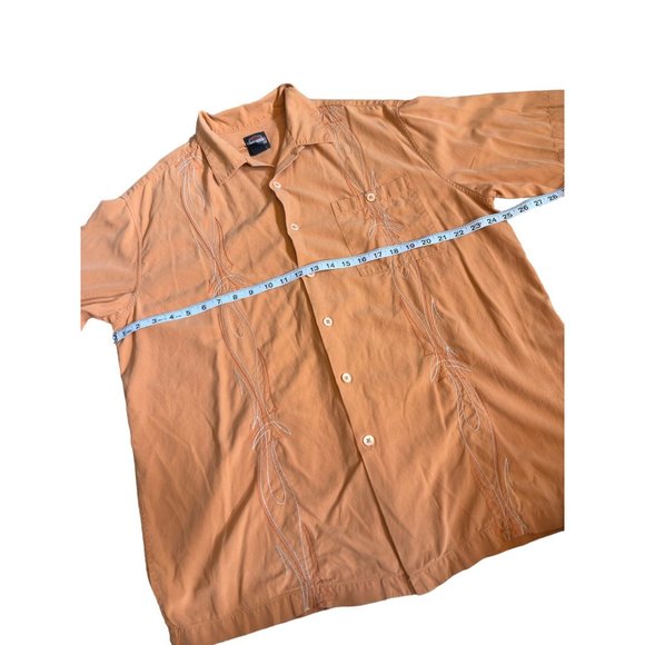 Harley‎ Davidson Silk Button Up Orange Hog Shirt Size XL - Picture 4 of 7